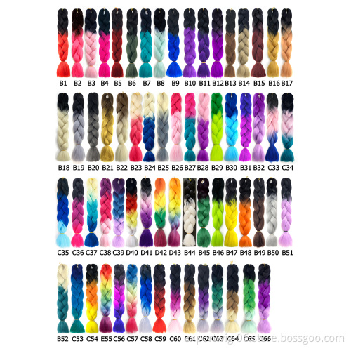 Wholeslae Synthetic Braiding Hair Ombre Braiding Hair Yaki Jumbo Braid Hair